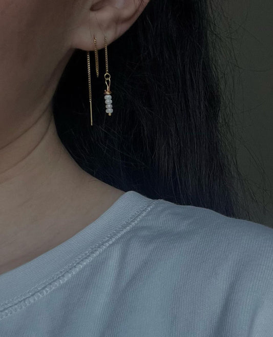 SILK earrings gold